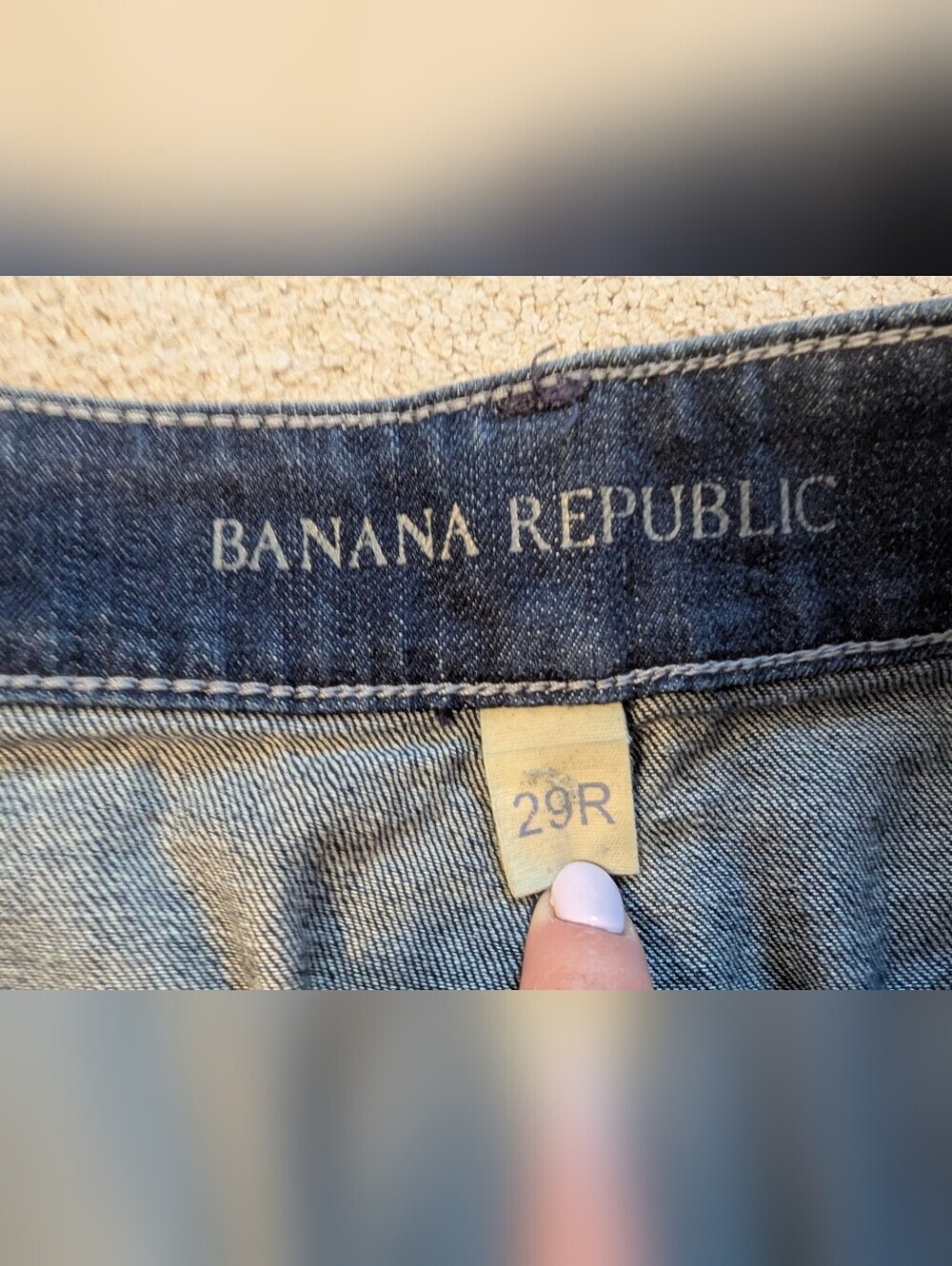 Banana Republic Black Denim Mini Skirt - Picture 6 of 7